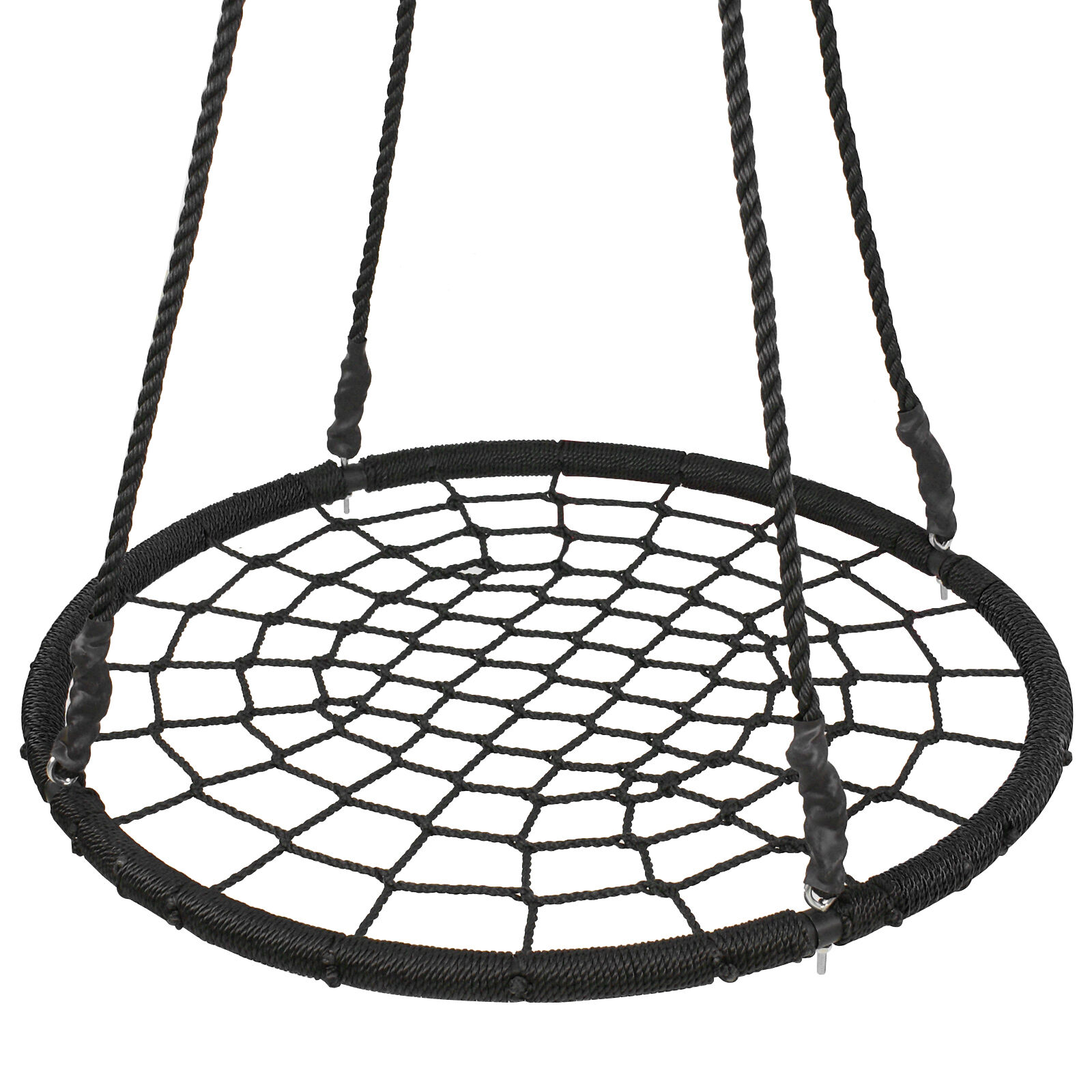 Large 40" Spider Web Tree Net Swing 100% Safe Nylon Rope Max 600 Lbs Ez Setup