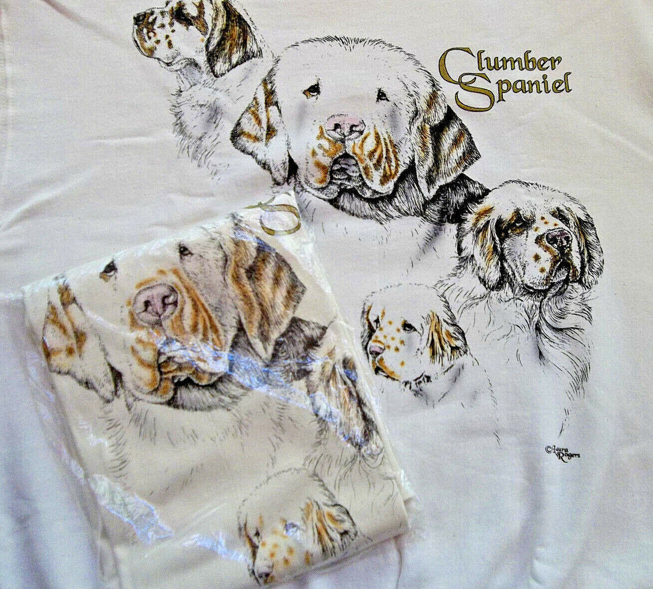 Clumber Spaniel Sweatshirt -t-shirt Set Size Xl 46/48