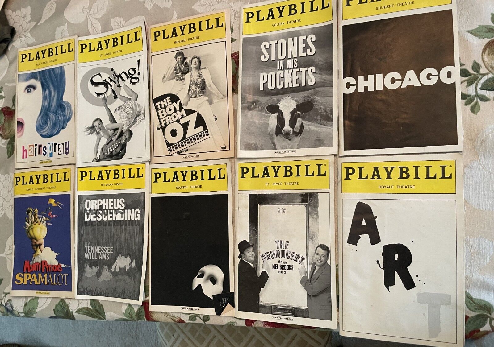 Lot Of 78 Playbills From 1970-1980's Complete In Mint Condition-original Casts