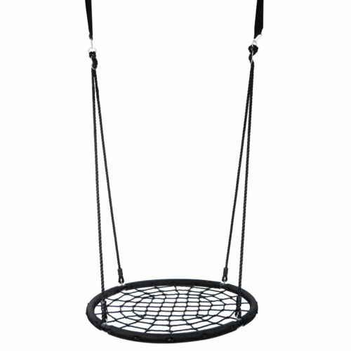 48" Durable Spider Web Tree Swing Net Platform Adjustable Nylon Rope Playground