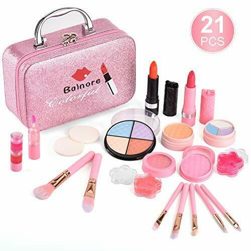 21 Pcs Kids Makeup Kit For Girl, Washable Makeup Toy Set, Safe & Non