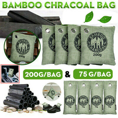 8 Air Purifying Bag Purifier Nature Fresh Charcoal Bamboo Mold Freshener Bags Us