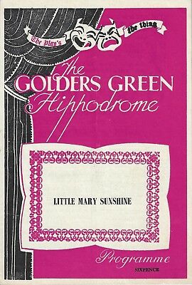 Patricia Routledge "little Mary Sunshine" Rick Besoyan 1962 Tryout Playbill