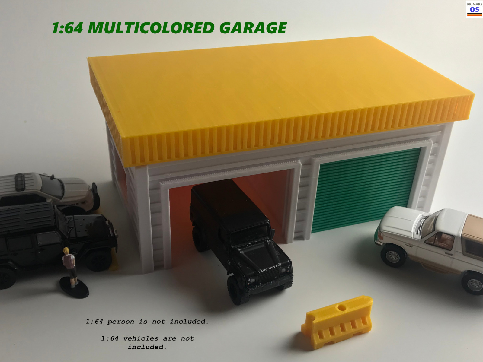 1:64 Garage Or Car Wash (s Scale Building) (garage/ Car Wash Removable Doors)