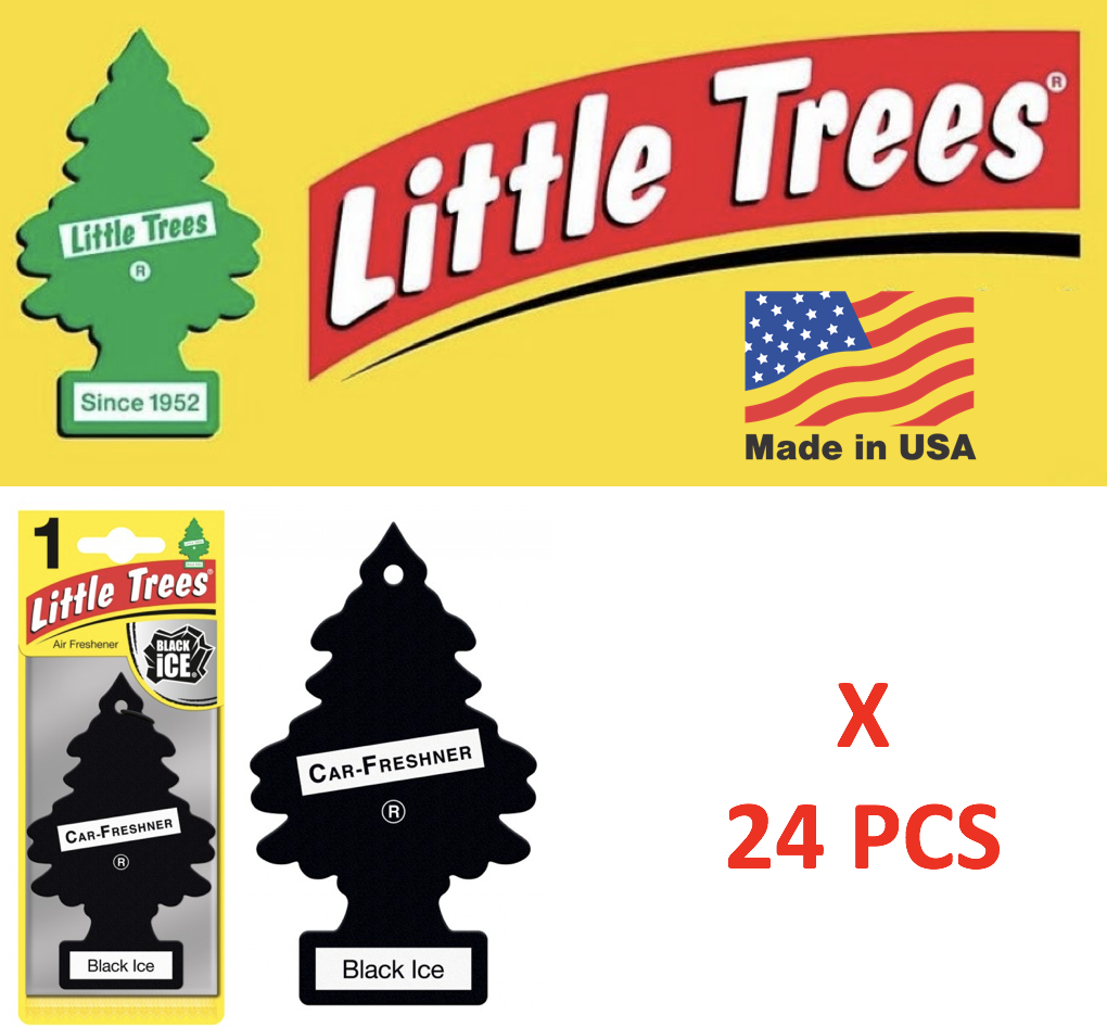 Black Ice Freshener Little Trees 10155  Air Little Tree Made In Usa Pack Of 24